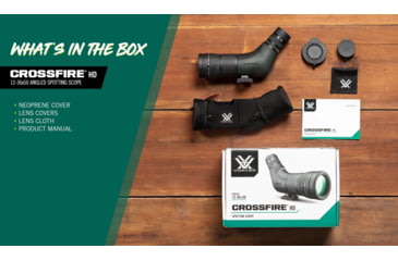 Image of Vortex Crossfire HD 12-36x50 Spotting Scope, Angled, Green, CF-50A