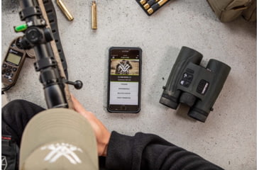 Image of EDEMO Vortex Fury HD 5000 10x42mm Laser Rangefinding Roof Prism Binocular w/AB, Rubber, Green, 8.125x5x5.8, LRF302, EDEMO1