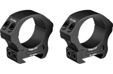Image of Vortex Pro Series 30mm Rifle Scope Rings, Weaver/Picatinny, Low Height, 0.9 inch, Black, PR30-L