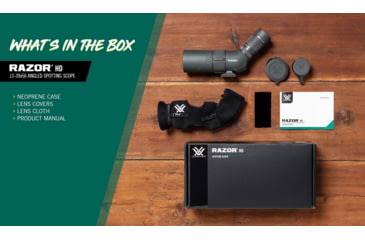 Image of Vortex Razor HD 13-39x56 Spotting Scope, Angled, Green, RS-56A