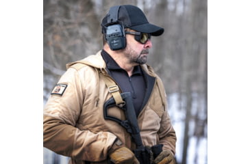 Image of War Bird Intrepid BT-Bluetooth Rechargeable 23dB Earmuffs with Gel Ear Seals, Black, EAINBT