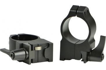 Image of Warne Maxima Steel Rings, 1in, Ruger #1, MINI 14-30 Grooved Receiver, QD, High - Matte 2RLM
