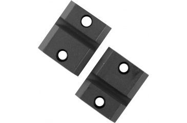 Image of Warne 2-Piece Steel Base for Remington 504, 547, Matte Black - M956-956M