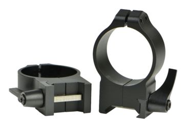 Image of Warne Maxima Steel Rings, 34mm, Weaver/Picatinny, QD, High - Matte 222LM