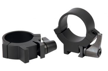 Image of Warne Rimfire Rings, 1in, 3/8in or 11mm Dovetail, QD, Medium - Matte 721LM