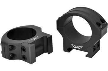 Image of Warne Hyperlite Rings, Matte Black, 30 mm, Medium, 8514M