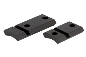 Image of Warne Maxima 2 pc. Steel Base w/ Front Extension for Savage Accu-Trigger - Center Fire, Round Receiver- Matte Black