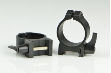 Image of Warne Maxima Steel Rings, 30mm, Weaver/Picatinny, QD, Low - Matte 213LM