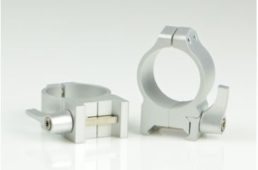 Image of Warne Quick Detach Scope Rings, Medium, 30mm, Silver 214LS