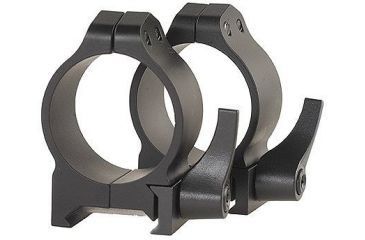 Image of Warne Maxima Steel Rings, 30mm, Weaver/Picatinny, QD, Low - Matte 213LM