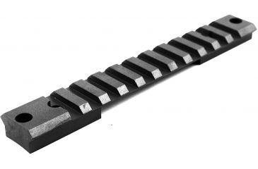 Image of Warne Tactical 1-Piece Rail System for Remington Police Short Action - Matte Black 