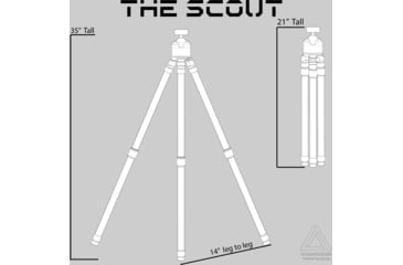 Image of Warrior Tripods The Scout Tripod, Aluminum, WT-14