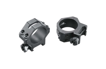 Image of Weaver 30mm Four Hole Skeleton Rifle Scope Rings, Low, Matte Black 48364