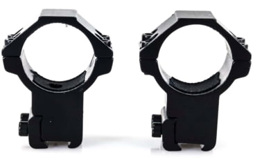 Image of Wulf Optics Match Rifle Scope Rings, High, 09-11 mm, Black, 30mm, WU5019