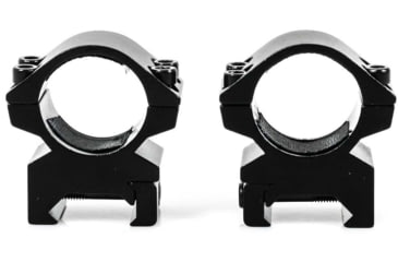 Image of Wulf Optics Match Rifle Scope Rings, Medium, Picatinny, Black, 1, WU5009