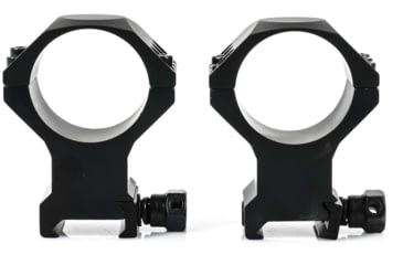 Image of Wulf Optics Wulf Tactical Rifle Scope Rings, 6 Screw, X-High, Black, 34mm, WU8007
