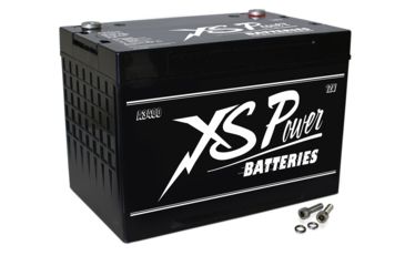 Image of XS Power A3400 AGM Deep Cycle 12 Volt Battery - 3300A, 1000CA, 65Ah, Black A3400