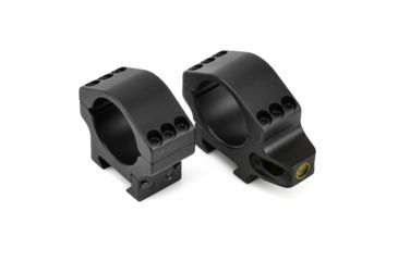 Image of Precision Hardcore Gear Force Recon Tactical Rings, w/ level - 30MM Low, Black, HC-91510