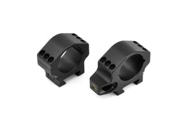 Image of Precision Hardcore Gear Force Recon Tactical Rings, w/ level - 30MM Low, Black, HC-91510