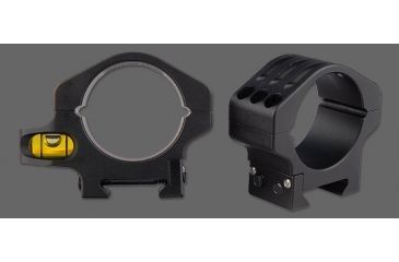 Image of Precision Hardcore Gear Force Recon Tactical Rings, w/ level - 34MM Medium, Black, HC-91521