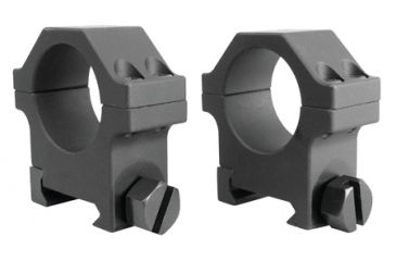 Image of Yankee Hill Machine 4-Screw Scope Ring Set Medium One Inch Weaver Matte Black