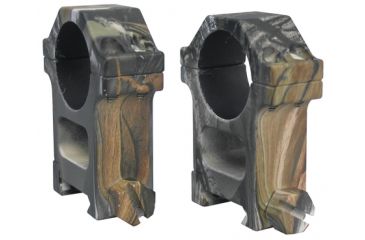 Image of Yankee Hill Machine 4-Screws Scope Rings AR-Tall One Inch Picatinny Realtree AP Camouflage