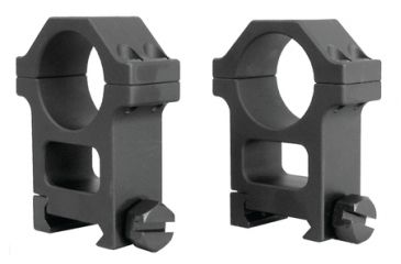 Image of Yankee Hill Machine 4-Screws Scope Rings AR-Tall One Inch Weaver Matte Black