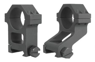 Image of Yankee Hill Machine Offset Combo Scope Ring Set Tall/Offset 30mm Picatinny Matte Black