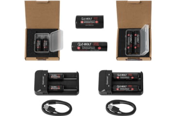 Image of Z-Bolt Rechargeable 18350 Batteries for High Discharge Flashlights, Weapon Lights &amp; Illuminators, 2 Pack, BATTS-2x-18350