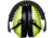 Allen Youth Sound Shield Foldable Safety Earmuffs, 21 dB NRR, ANSI S3.19 &amp; CE EN352-1 Hearing Protection Rated, Black/Chartreuse, One Size, 2327