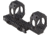 American Defense Manufacturing 2in Offset, 20MOA. 30mm Dual Ring Scope Mount w/ 1/2in Titanium GI Bolts, Black, Small, AD-RECON-20-MOA-30-TGIB