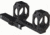 American Defense Manufacturing Dual Ring Scope Mount w/ a 3in Offset, Single QD Lever, 35mm Rings, Black, AD-SCOUT-X 35 STD-TL