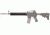 AR-15 Rifle Length Two Piece Forend mounted on rifle
