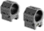 Audere Scope Rings Adversus, 34mm Tube, Low, Black, AD1009
