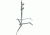 Avenger 30inC-Stand 25(99.6in) Sliding Leg Black Steel, 2 Risers A2025LCB