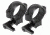 Burris Rimfire/Airgun Deluxe Steel Quick Detach .22 Rings - Medium, Matte Black 420068