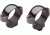 Burris Standard 1in Steel Dovetail Rifle Scope Ring Pair, Medium, Black Gloss 420051