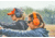 Champion Small Frame Passive Muff, Orange, 40994