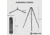 Double Tap Industries Stronghold Aluminum Shooting Tripod w/Ball Head, Black, TRI-A-002BH