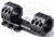 EAW German Tactical Mount Extended Fixed Blockmount, Tube Diameter 30mm, Height 15mm, Extension 70mm, Screw, Black, 62005