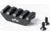 EAW German Tactical Mount Picatinny Attachment, Hole Distance 10mm, Angeled Mount, Height 15mm, Length 45mm, Black, 60013