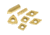 Grizzly Industrial K20 TiN Insert Set (7) for T10293 - Cast Iron T23901