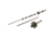 Grizzly Industrial MT1 Pen Mandrel Kit with 5 pc Bush, 7mm Brad Point Drill Bit and Saver T28073
