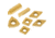 Grizzly Industrial P10 TiN Insert Set (7) for T10293 - Machined Steel T23900