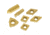 Grizzly Industrial P10 TiN Insert Set (7) for T10294 - Machined Steel T23904