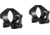 Hawke Sport Optics Precision Steel 30mm Rings Weaver 30mm w/ Lever - 2-Pieces, Low, Black, 23015