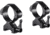 Hawke Sport Optics Precision Steel 34mm Rings Weaver w/ Lever - 2-Pieces, Medium, Black, 23031