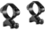Hawke Sport Optics Precision Steel 34mm Rings Weaver w/ Nut - 2-Pieces, Medium, Black, 23021