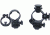 Hi-Lux 17-Inch Short Scope Mount Set with 1/2-Inch Bases M334MT