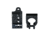 Hi-Lux Optics Round Barrel Off-Set Mounting Kit, 0.875'' Barrel OD, Matte Black, Small, RBOSMT875